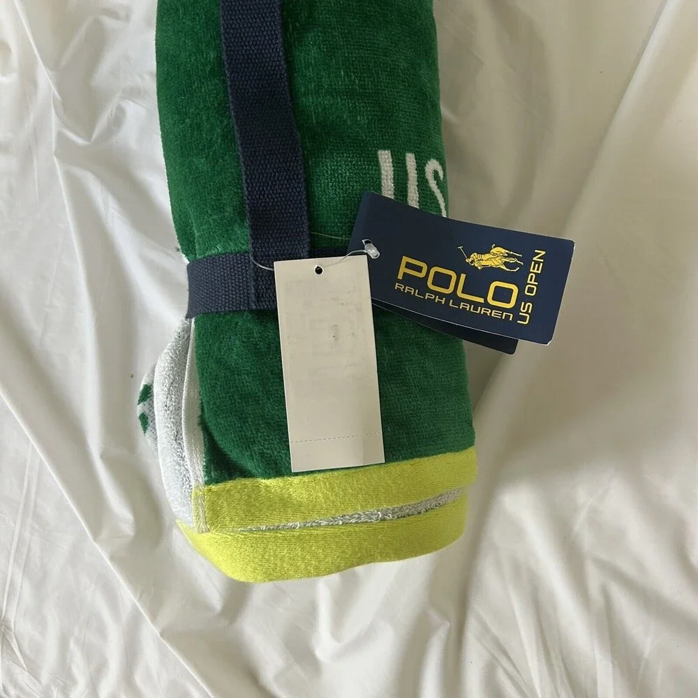 Authentic Green Polo Ralph Lauren Us Open 2023 New York City Beach Towel